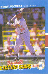 1988 Fleer Exciting Stars Baseball Cards       030      Kirby Puckett